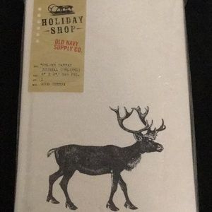 NWT Vintage Old Navy Supply Co. Holiday Canvas Journal Unlined
